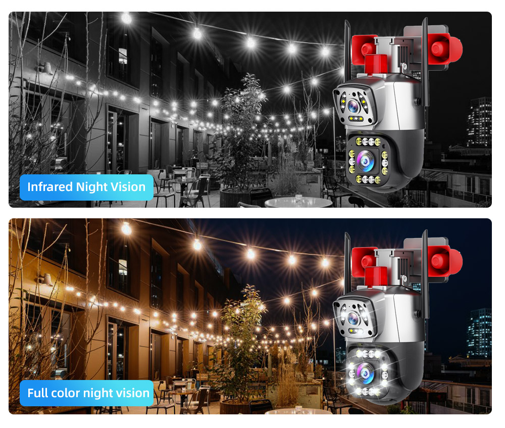 Home Security Monitoring - 4MP UHD Yoosee APP Sirene Alarm