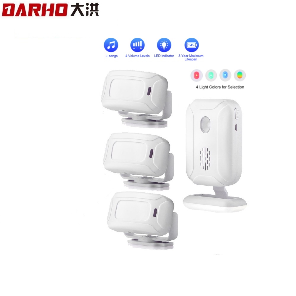 Home Security Beams - Darho Drahtlose Türklingel, 36 Klingeltöne, 4