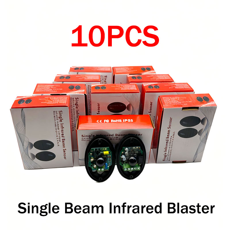 Home Security Beams - 10Paare Haustür-Sicherheitssystem, fotoelektrischer Infrarot-Detektor, Einzelstrahl-Alarm für