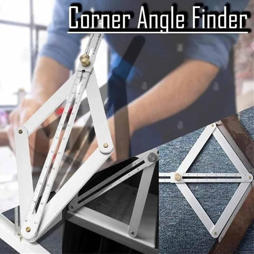 Home Security Measures - Winkelmesser aus Aluminiumlegierung, Eckwinkel-Messsuchwerkzeug, Winkelmesser-Winkelsucher, Holzbearbeitungs-Messwerkzeug