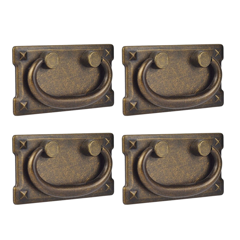Home Security Tapo - 4Pcs Vintage Antike Bronze Schublade Ring
