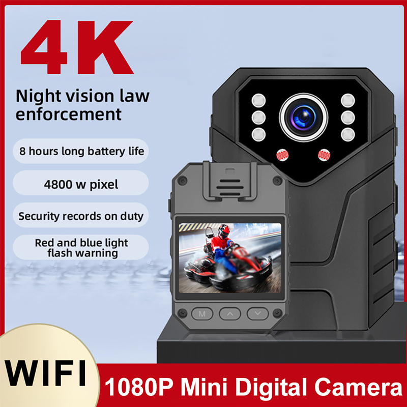 Home Security Monitoring - 1080P Full HD Mini-Kamera mit 2-Zoll-Bildschirm,