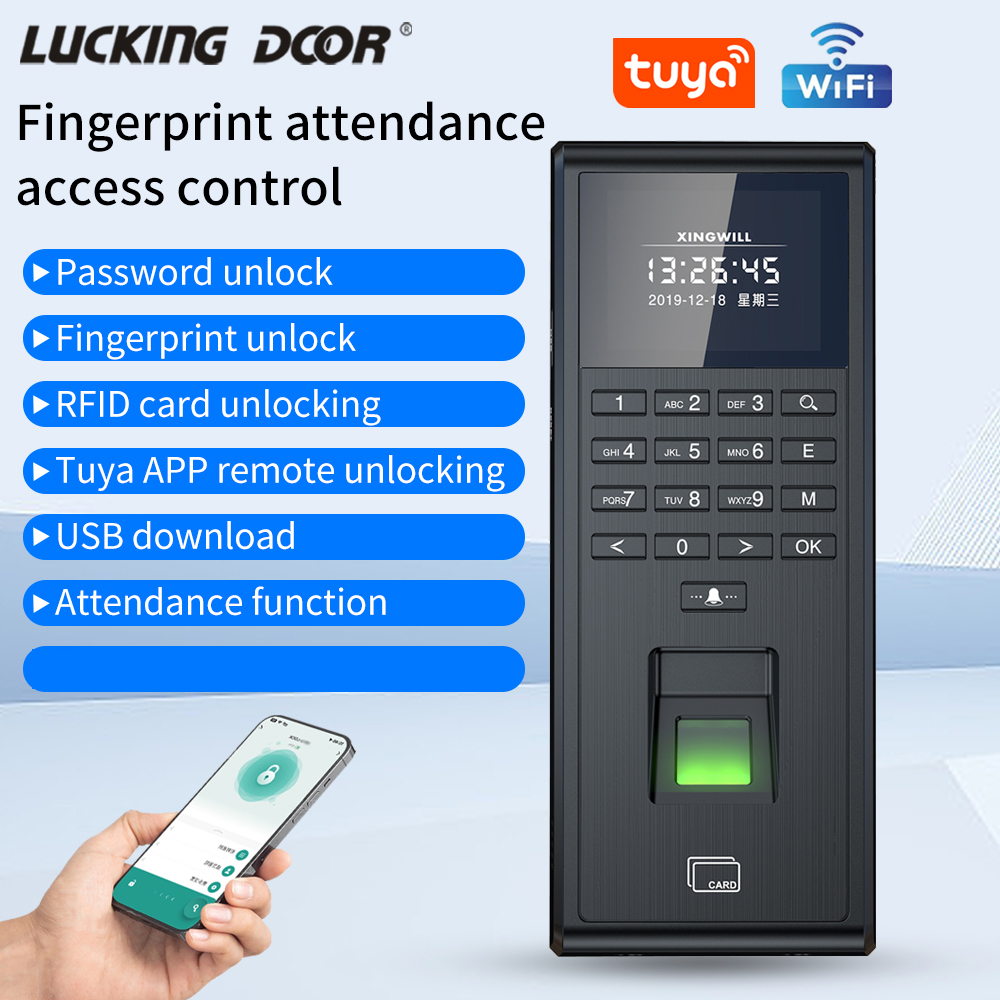 Home Security Tapo - Tuya Smart Biometrische Fingerabdruckerkennung Zeiterfassungssystem 1000