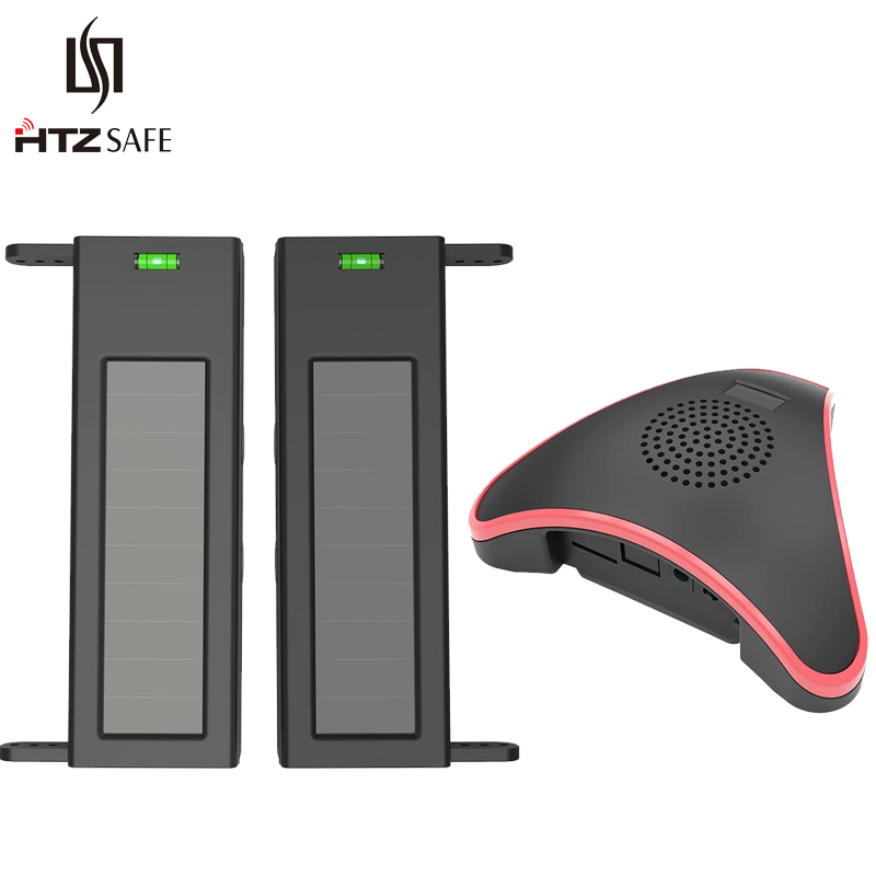 Home Security Beams - HTZSAFE Solar-Strahlensensor-Einfahrtalarmsystem – 400 Meter kabellose