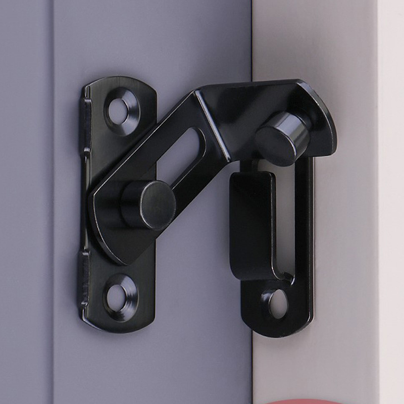 Home Security Tapo - Türschlossschutz-Verriegelungsriegel 90 180 Grad Edelstahl-Kippriegel Schiebetürschloss