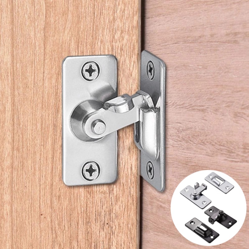 Home Security Tapo - 90-Grad-Scheunentor-Schloss aus Edelstahl, Sicherheitsriegel, Schiebetürschutz, Diebstahlsicherung