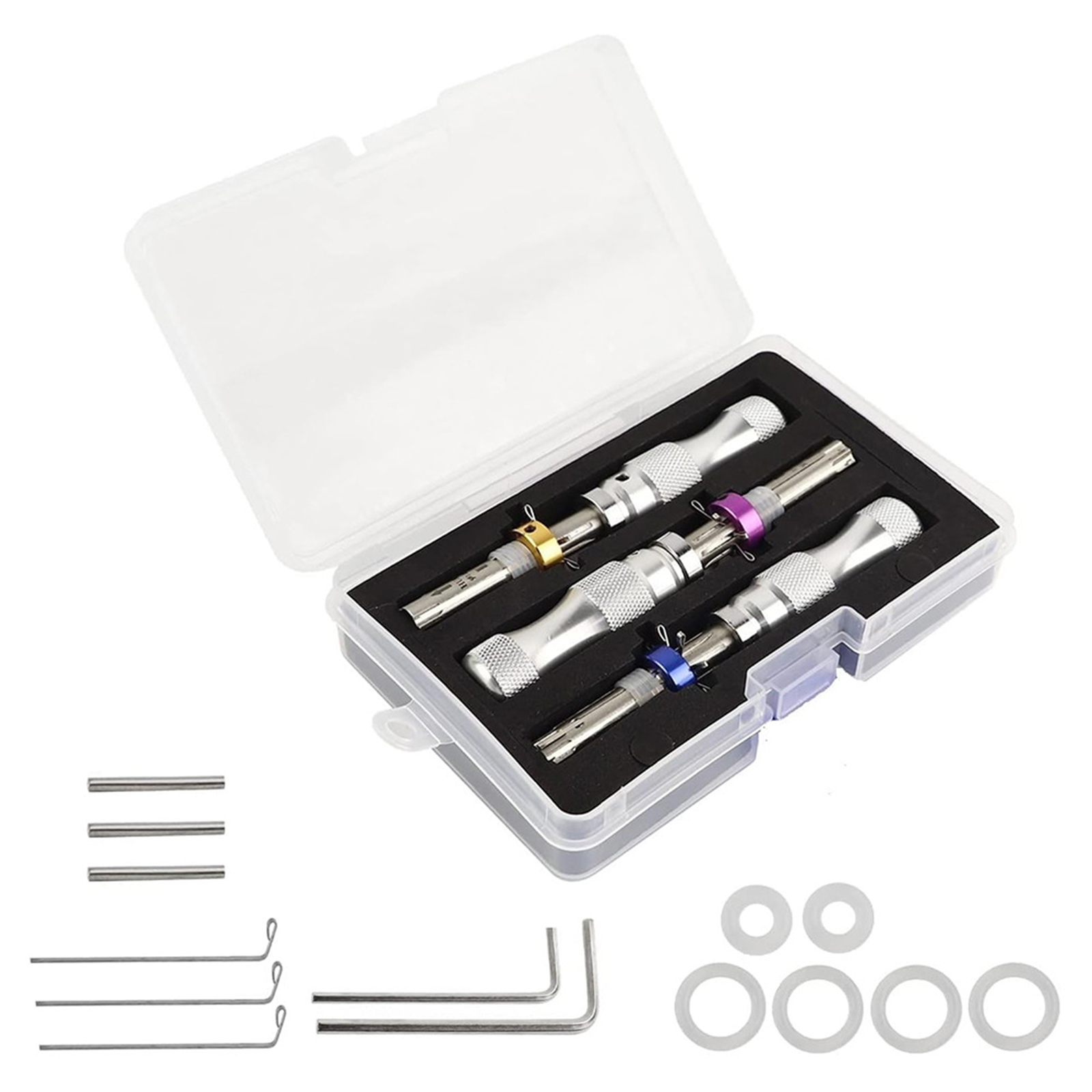 Lock Picking Set - 7-poliges Rohrschloss-Pick-Tool-Set aus Edelstahl für Anfänger