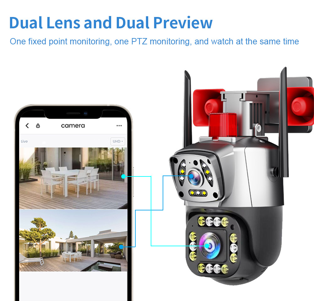 4MP UHD Yoosee APP Sirene Alar – Home Security Monitoring Bewertung und Preis