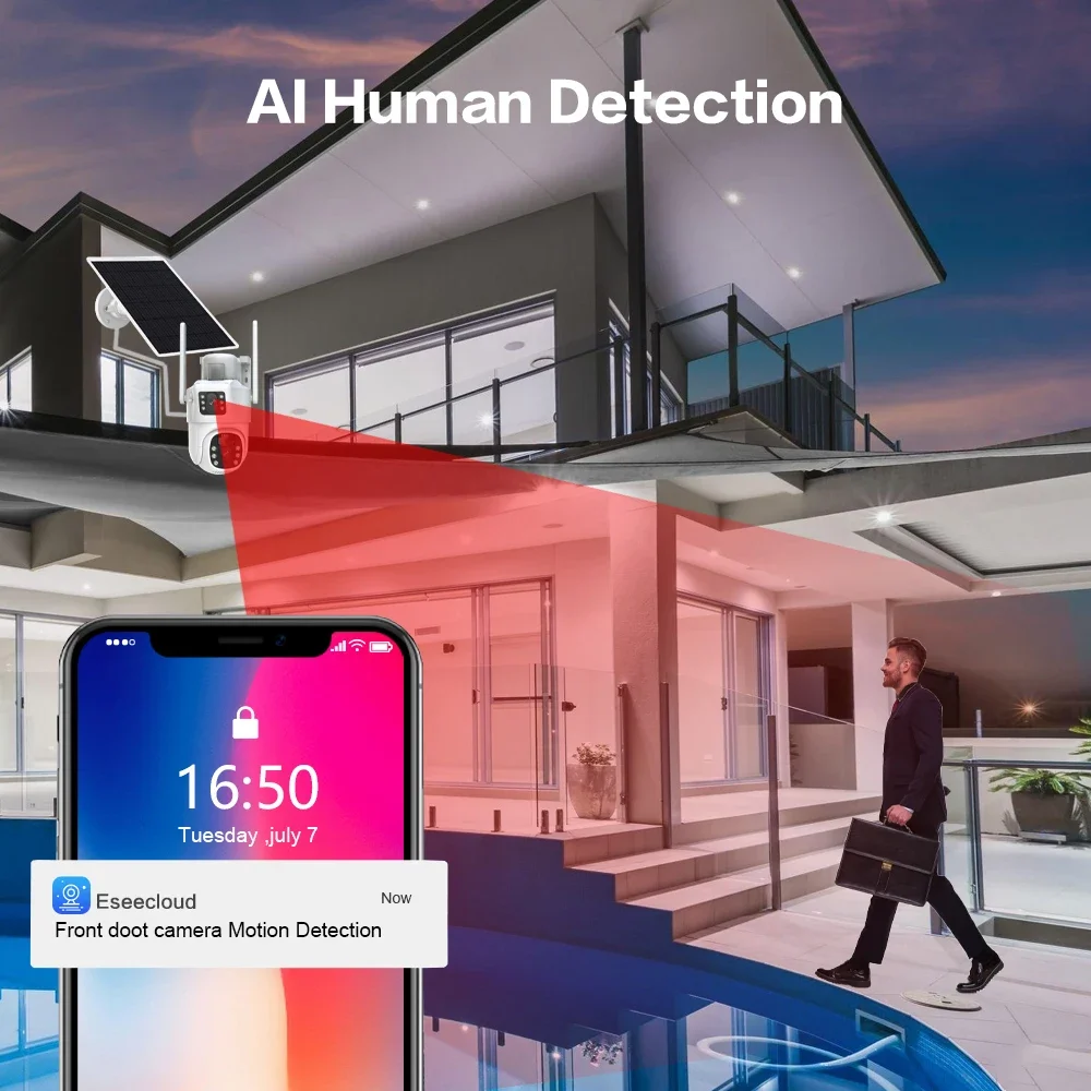 4k 8mp Dual Lens Wifi Solar CC – Home Security Monitor Bewertung und Preis
