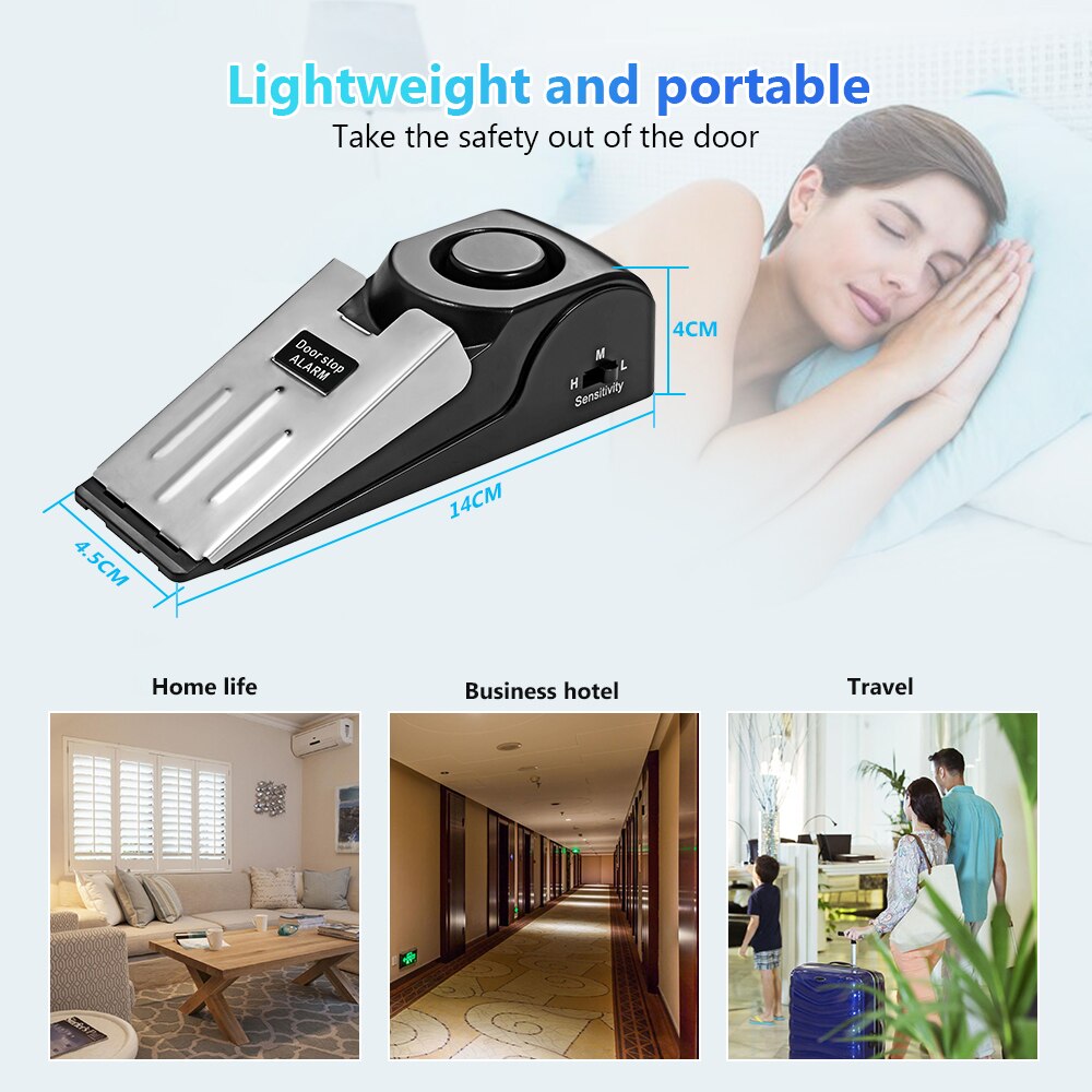 2er-Pack kabelloses Türstopper – Door Wedge Alarm Bewertung und Preis