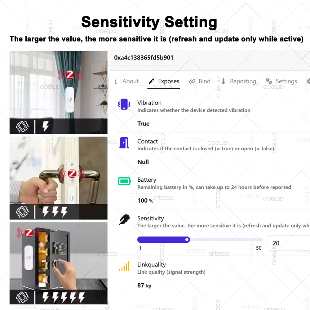 Smart ZigBee 3,0 Vibration Sen – Home Security Monitoring Bewertung und Preis