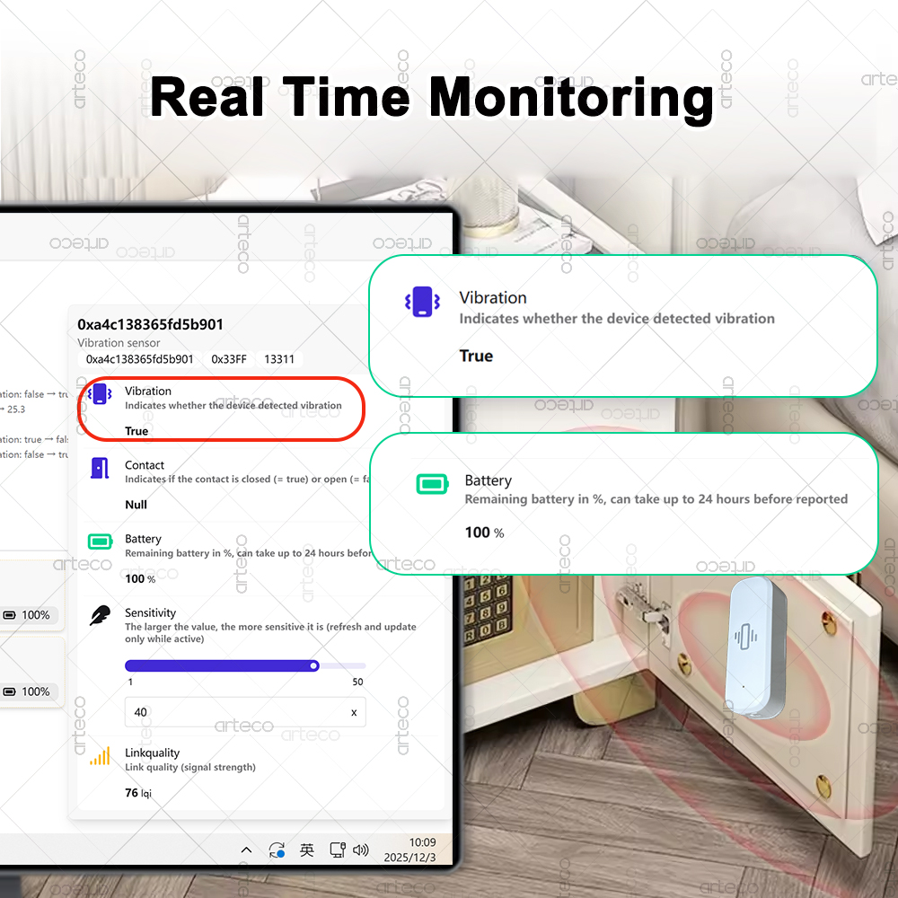 Smart ZigBee 3,0 Vibration Sen – Home Security Monitoring Bewertung und Preis