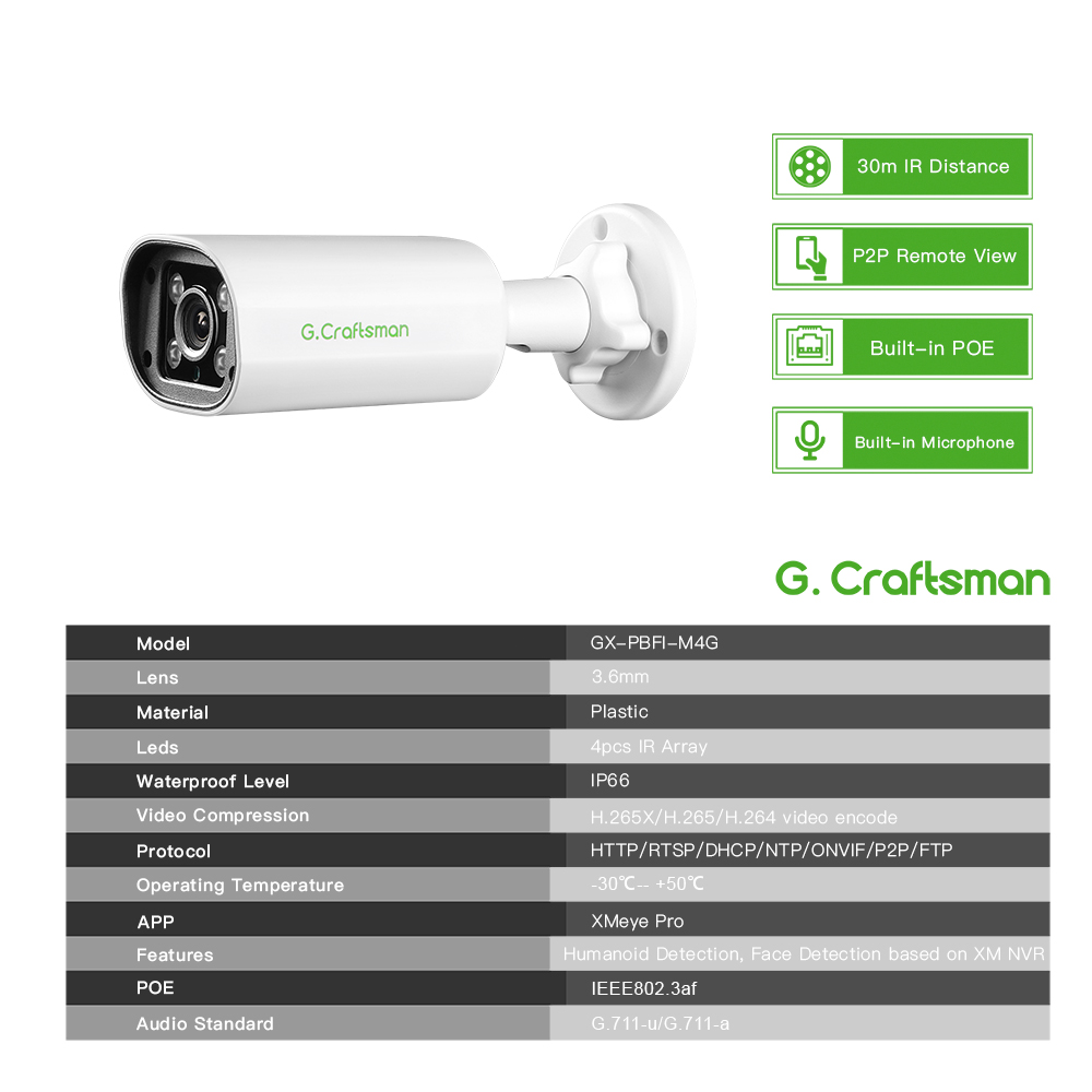 C GC PB 4MP POE IP-Kamera, int – Home Security Business Bewertung und Preis