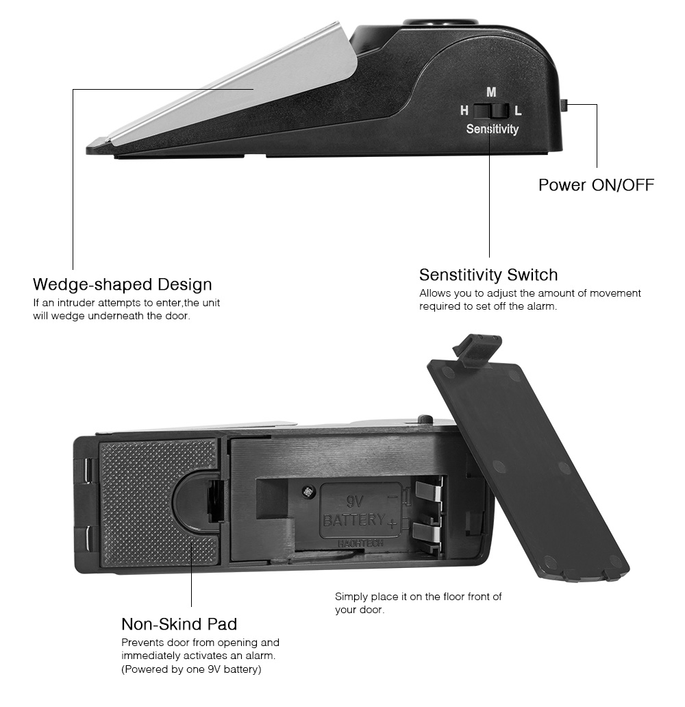 Kabelloser Diebstahlschutz-Tür – Door Wedge Alarm Bewertung und Preis
